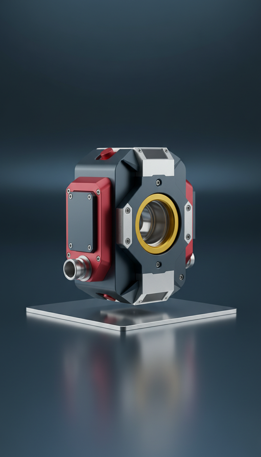 CNC Aluminum Device 3/4 Elevated View